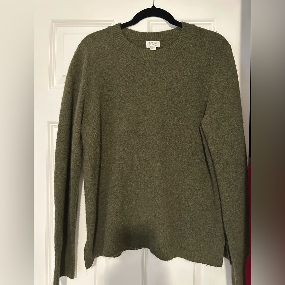 J. Crew Extra-Soft Dark Green Sweater